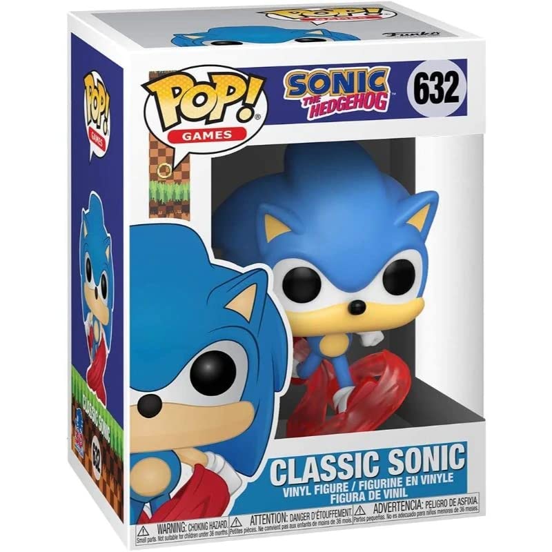 POP Sonic 30th Anniversary - Running Sonic The Hedgehog Funko Vinyl Figure (Bundled with Compatible Box Protector Case)