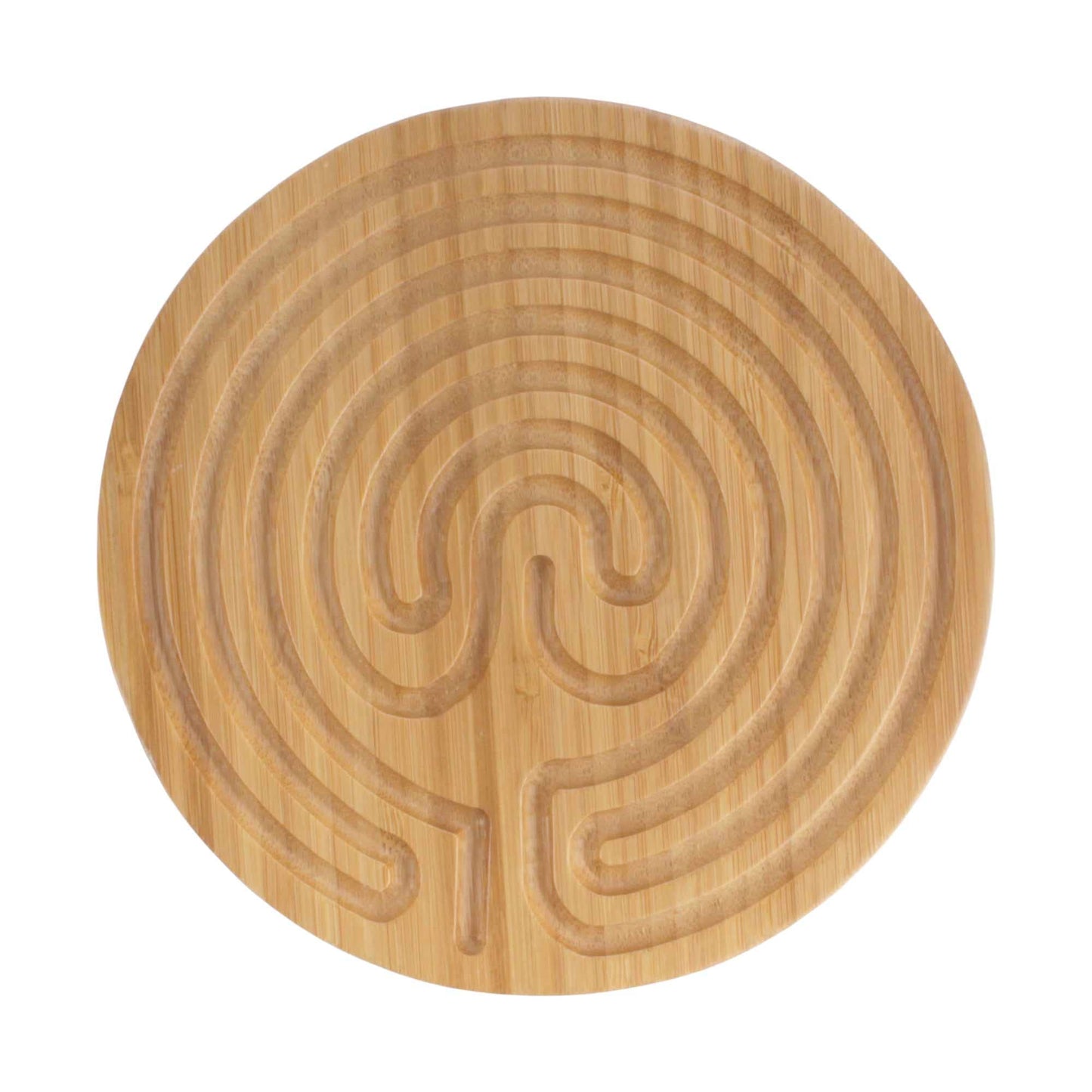 Bamboomn Finger Labyrinth For Meditation And Prayer - 6'' Diameter - Cretan Style - 3 Pieces