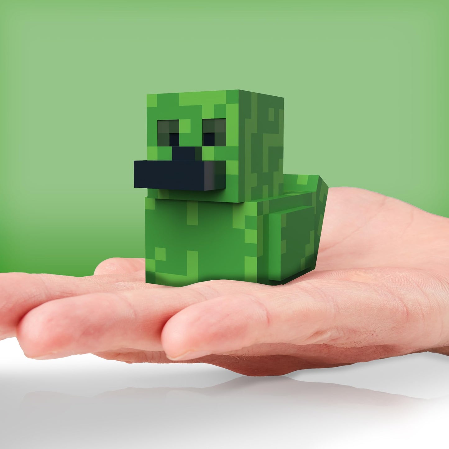TUBBZ Mini Creeper Vinyl Rubber Duck - Small Collectible Figure - Official Minecraft Merchandise - Green Rubber