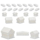 Custom Civilizations for Catan Board Game | Replacement Player Sets | Settlers Pieces | Base Cities Settlements Roads | 3D Printed | (Greek Base Set)