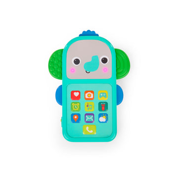 Bright Starts Elephone Baby Phone Toy for Mini-Me Fun with Music and 20+ Sound Effects, 6 Months & Up