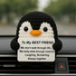 YACO STORE Funny Gifts For Bestie Birthday, Best Fun Friend Gifts For Women, Cool Handmade Crochet Mini Positive Penguin