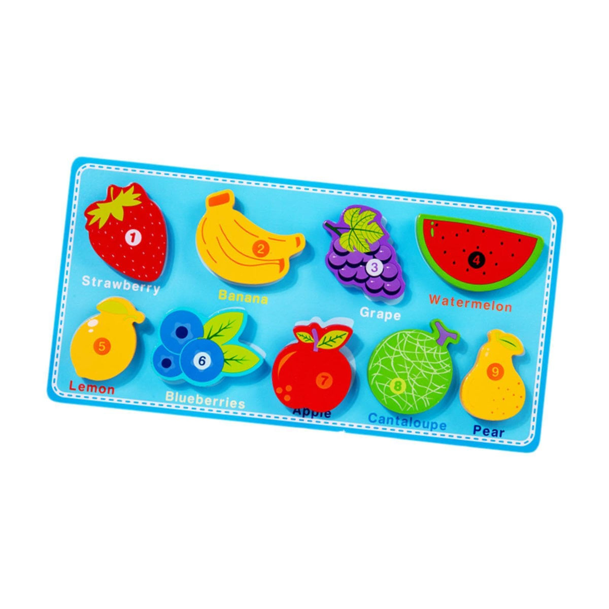 ATORSE Wooden Puzzle Wooden Toy Educational Toys for Toddlers Age 4+ Years Old Fruit