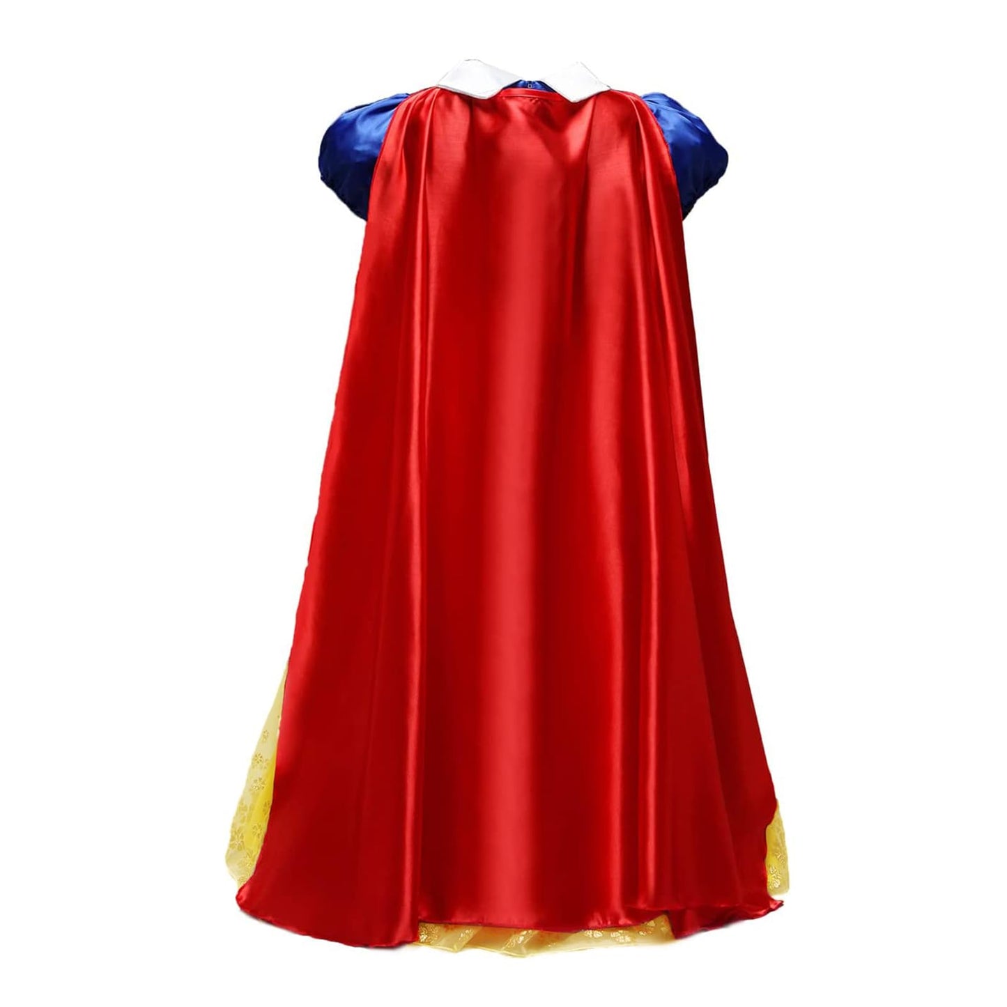 Chektin Princess Dress for Girls Halloween Costume Toddler Kids Birthday Party Cosplay Outfit with Accessories Yellow 3-4T