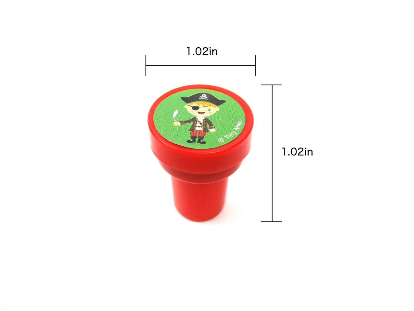 TINYMILLS 24 Pcs Pirate Stampers for Kids Pirate Birthday Party, Party Favors for Pirate Themed Party, Goody Bag Stuffers, Pinat