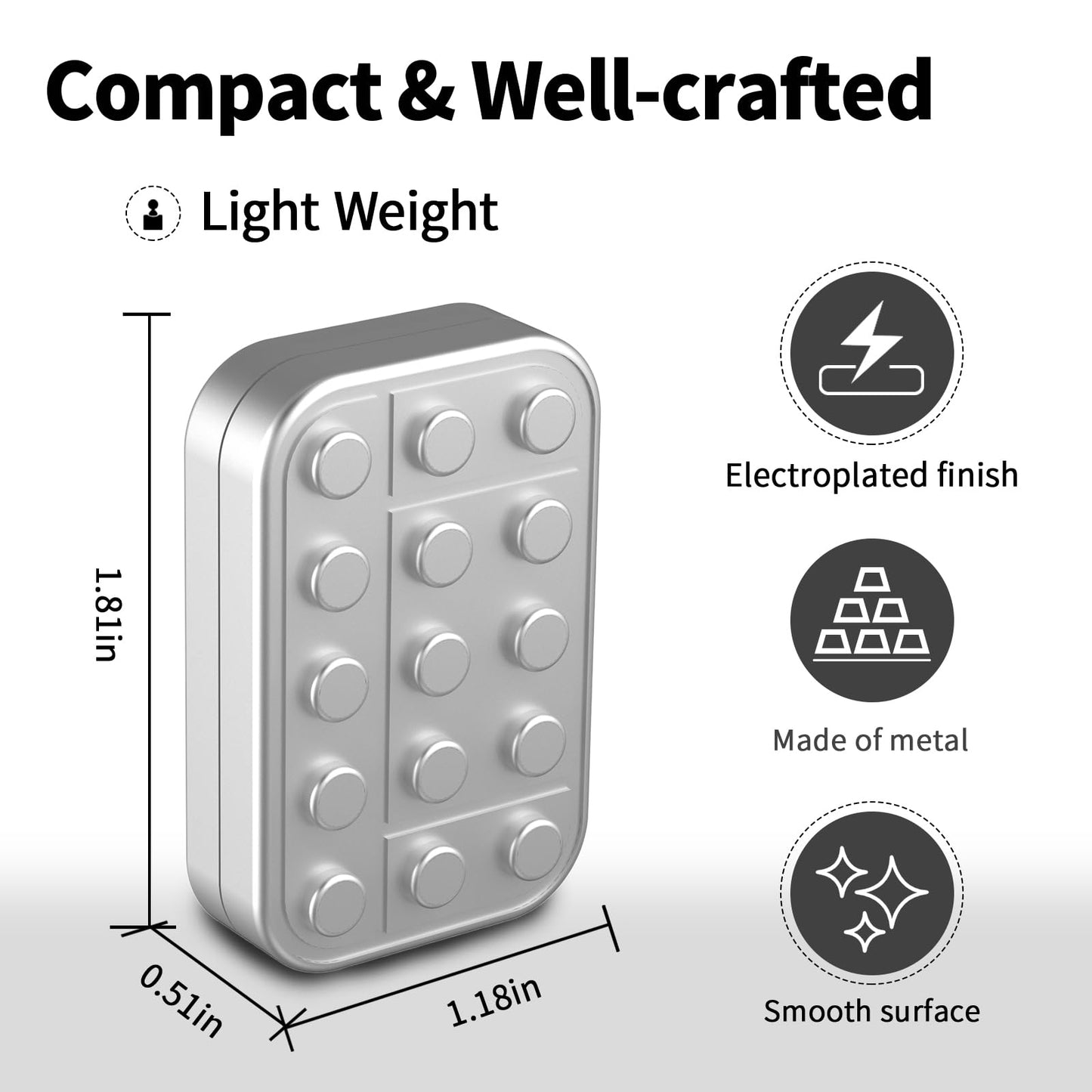 Fidget Toys Adults Metal Fidget Slider Magnetic Edc Haptic Fidget Toys For Adults