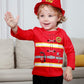 Cosland Fireman Costume For Toddler Boys Halloween Outfit, Red, 2T