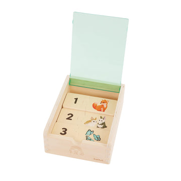 Battat – One-Match Puzzle – Numbers Wooden Puzzle For Toddlers – Wooden Toys – Educational Toys – 3 Years + – Self Correcting Puzzles With Storage Box 123 (41 Pcs)