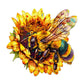 Woodemon Wooden Puzzles For Adults, Bee Collecting Nectar (S-85Pcs) Wooden Jigsaw Puzzles Kids, Unique Shaped Animal Wood Puzzle