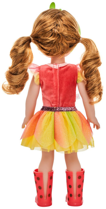 American Girl Welliewishers 14.5-Inch Willa Doll With Coral Leotard, Mesh Skirt, Headband, And Boots, For Ages 4+