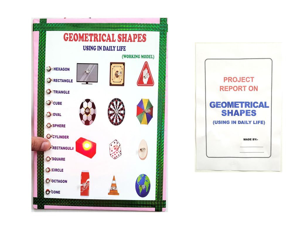 Mathematics Geometrical Shapes Working Model Project And Teaching Aid Educational Electronic Hobby Kit