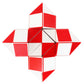 Mipartebo Magic Snake Cube Twist Puzzle 48 Wedges Large Size Twist Fidget Snake Toys Gift Party Favors Game Goodie Bag Fillers For Kids Adults Teens Red