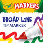 Crayola Broad Line Markers Classpack (256 Ct), Bulk School Supplies For Teachers, Kids Markers For School, Classroom Must Have
