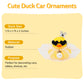 wonuu Rubber Duck Car Dashboard Decoration  Duck Car Ornament Cute Car Accessories with Mini Crown Dress Pearl Necklace Glasses  White Starry Skirt