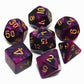 Creebuy 7Pcs Dnd Dice Set Black Purple Rpg Polyhedral Dice For Dungeon And Dragons Mtg D&D D20 D12 D10 D8 D6 D4