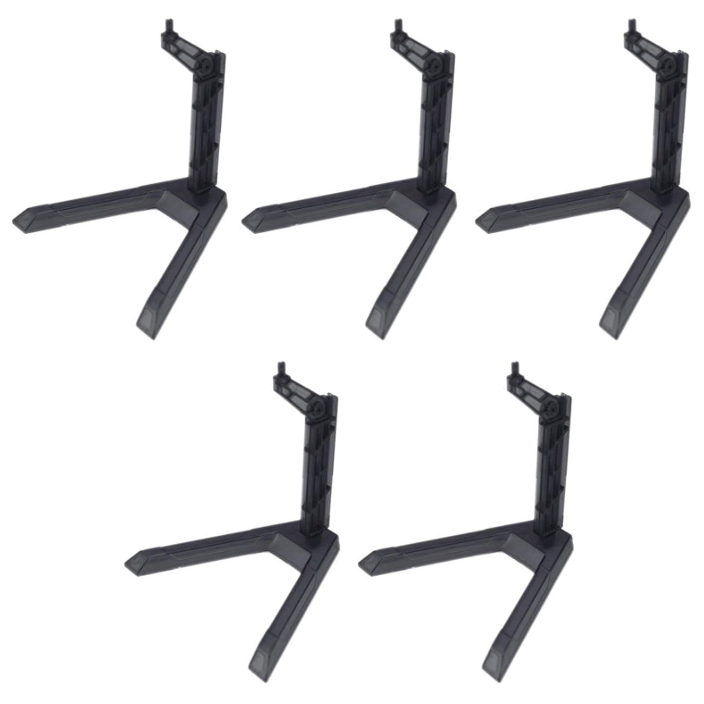 My Mironey Black Action Figure Display 5Pcs Flexible Action Base Holder For 1/144 Sd Bb Gundam Figure Models