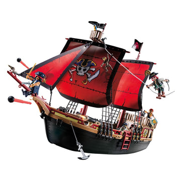 Playmobil 70411 Pirates Large Floating Pirate Ship With Cannon