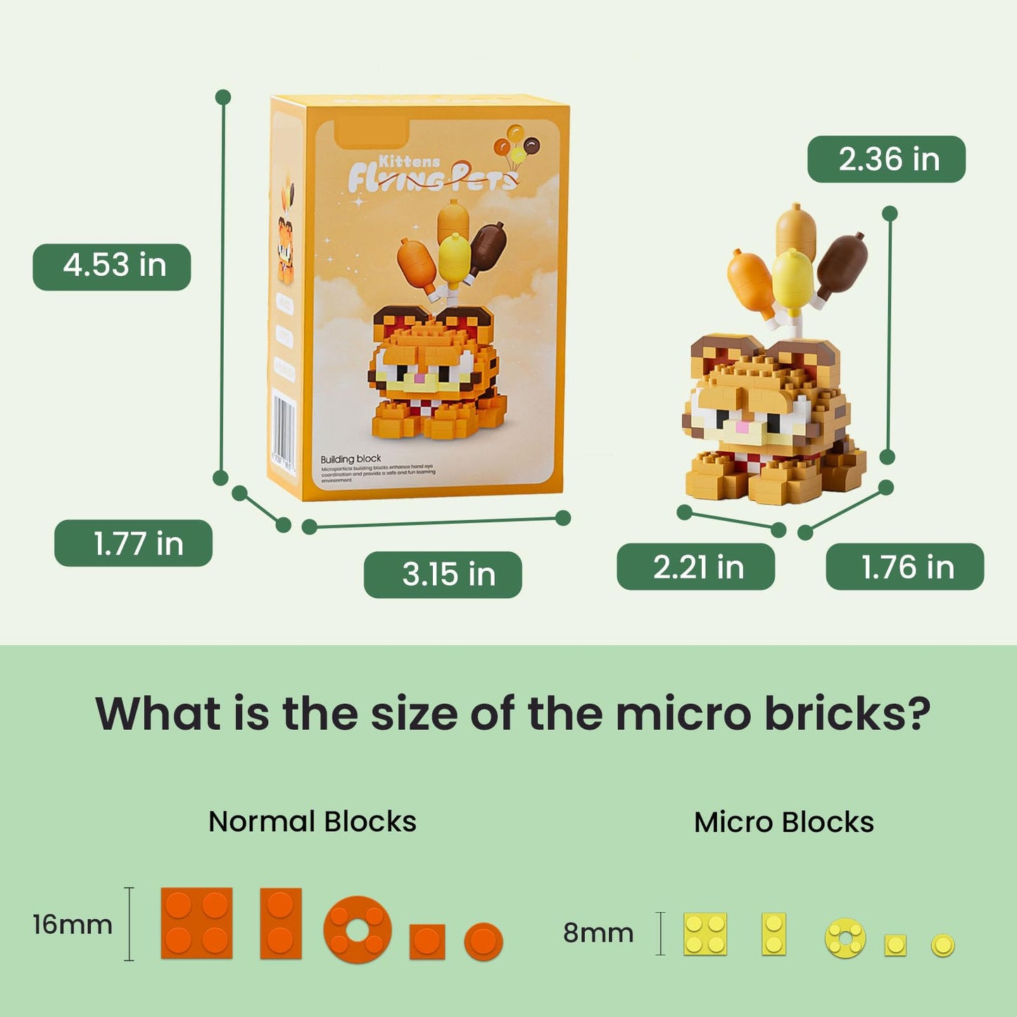 HIGH GODO Cat & Dog Building Blocks Sets for Adults, 8 Pack Mini Animals Party Favors for Kids, Goodie Bag Stuffers, Cats & Dogs