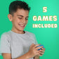 Tap Tap Smart Fidget Toy - 5 Interactive Games  Light-Up  Quiet  Travel Toy for Ages 5+  Handheld  Fidget Gadget