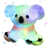 Glow Guards Musical Light Up White Koala Stuffed Animal Led Singing Wildlife Soft Plush Toy With Night Lights Lullabies Birthday