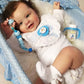 Kokomandy 24'' Toddler Reborn Doll Girl, Silicone Newborn With Rooted Hair, Soft Body Weighted, Lifelike Realistic Kid Toy
