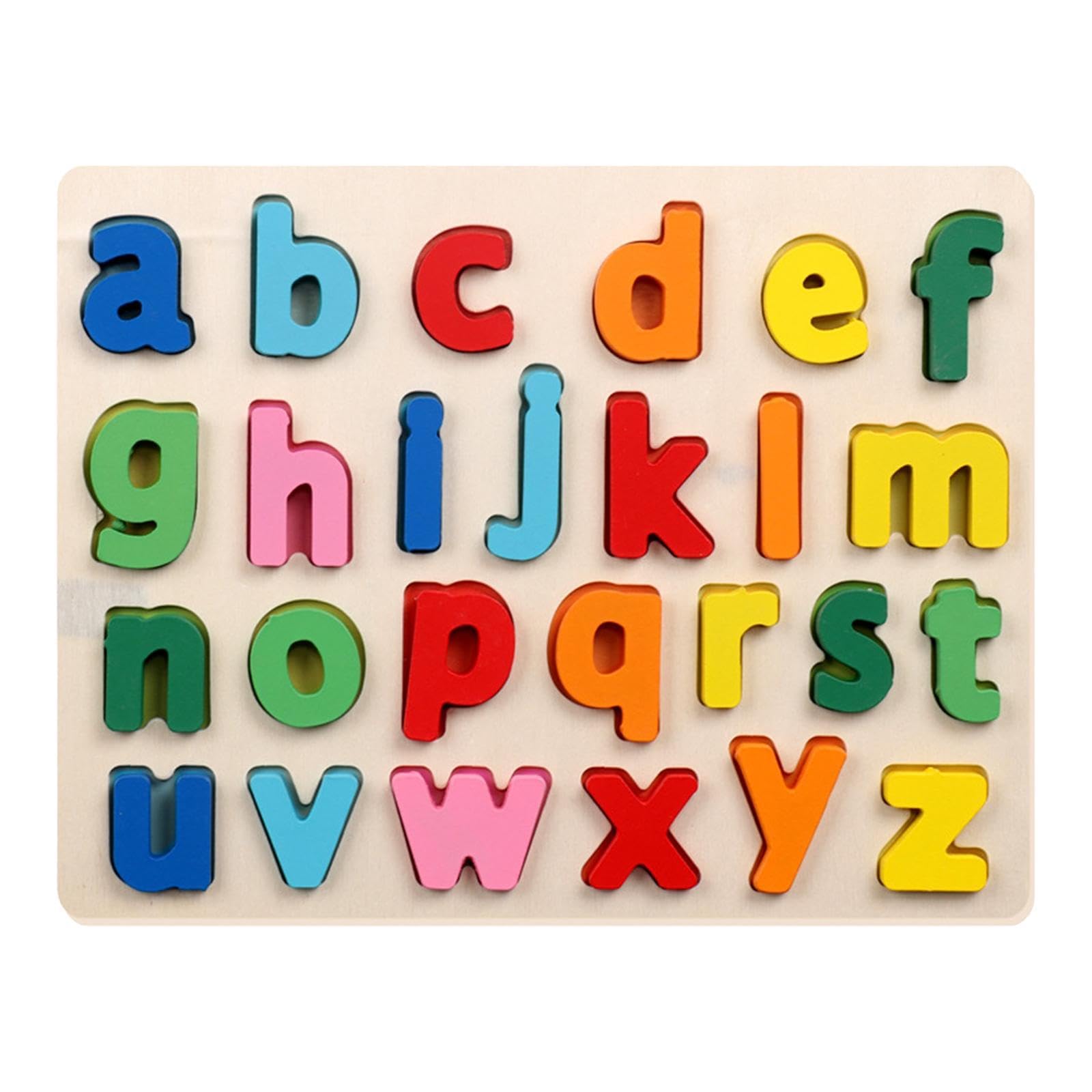 Calandis Wooden Matching Game Early Educational Game For Age 1 2 3 Years Old Children Lowercase Letter | Developmental Baby Toys