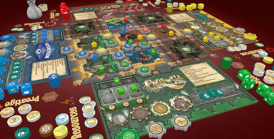 Grey Fox Games: City Of Gears, Strategy Board Game, Over 20 Plus Tiles To Build Your City, 45 To 60 Minute Play Time, 2 To 6 Players, For Ages 10 And Up