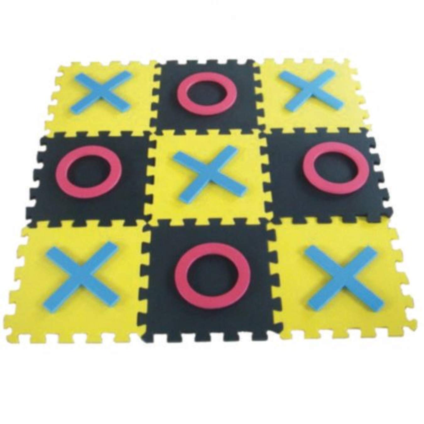 S&S Worldwide Jumbo Foam Tic-Tac-Toe. Connect Tiles To Create Huge 36' Sqaure Board Version Of Classic Game. Includes 9 Board Tiles, 5 X'S And 5 O'S. Portable Fun For Kids And Adults.