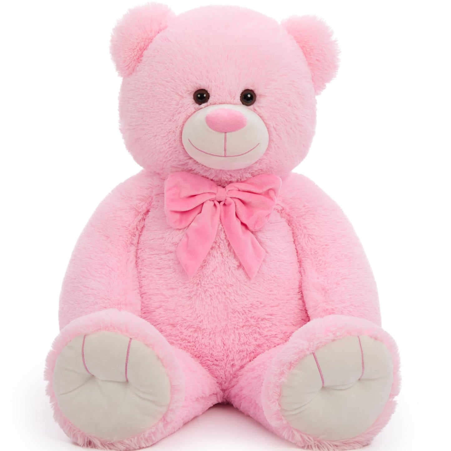 Tezituor Big Pink Teddy Bear Stuffed Animal  36 Giant Plush Bear Toys Baby Shower Decor Christmas Valentines Gifts for Girlfriend Girls Kids