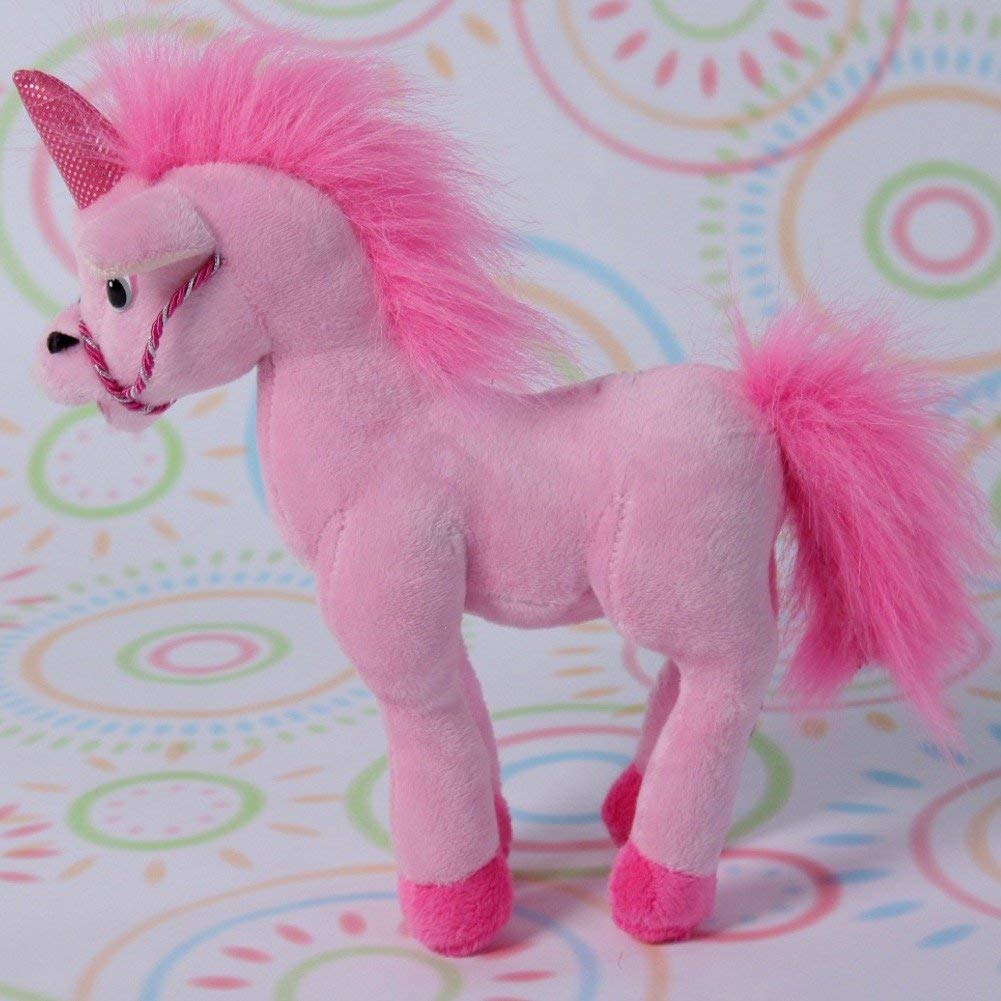 Snuggle Stuffs Plush Magical Pink Unicorn Stuffed Animal, 11" - Soft Polyester Toy for Girls