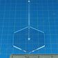 LITKO Acrylic Flight Stands | Hexagon | 3mm Clear Hexagonal Flight Base with Flight Peg (4-inch)
