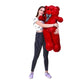 NP Toys Soft Toys HugGable Stuffed Teddy Bear in 4 Feet Pink (120 cm) (Red, 3 Feet)