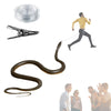 VisTapex Realistic Rubber Snake Prank Toy, 1.2m Black Clip-On Model 13574