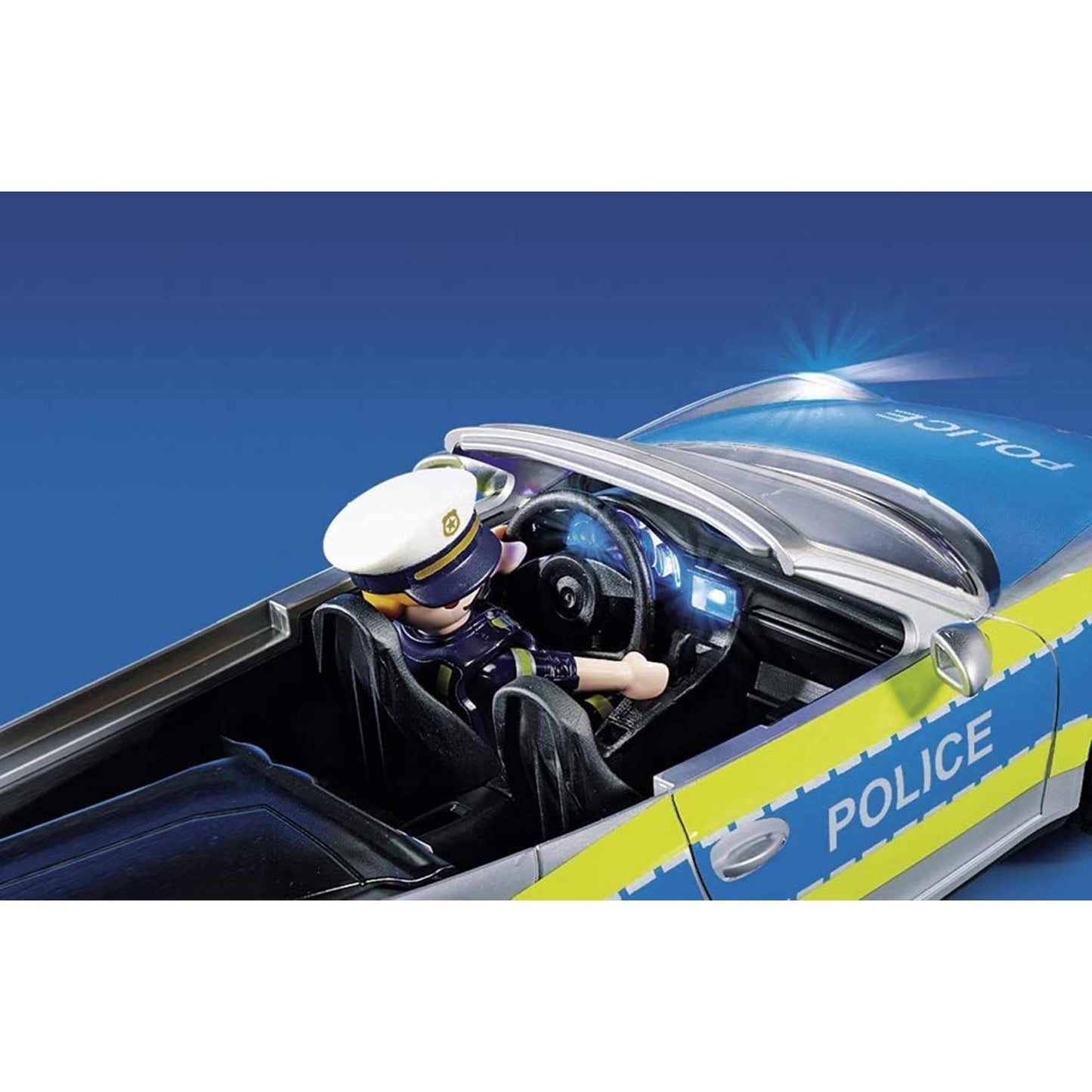 Playmobil Porsche 911 Carrera 4S Police Model 70066 - Multicolor Plastic Piccolo Size