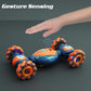 QXHOL Gesture Sensing RC Stunt Car - Boys Toys Age 6-8-12, 4WD Hand Controlled Remote Control Twist Car with Light & Music, Cool