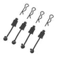 Arrma Body Clip Retainer 1/8 Scale Black (4), Arac3447