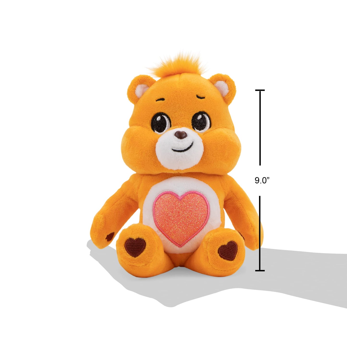 Care Bears 9' Bean Plush (Glitter Belly) - Tenderheart Bear - Soft Huggable Material!