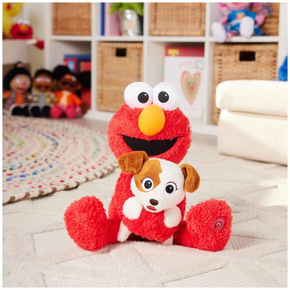 GUND Sesame Street Elmo & Tango Animated Plush Toy, 13" Red/Cream, Sensory for Ages 1 & Up, Model 6061151