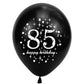 SHUNTAI 85th Birthday Balloons, Black and Gold Latex Confetti, 12 inch, 15 Pack - Perfect for Men's and Women's 85 Year Old Anniversary Party Supplies