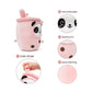 Niuniu Daddy Boba Plushies With Panda Face-13.7Inches Large Pink Cream Bubble Tea With Straw Stuffed Animals-Soft Kawaii Milk Te