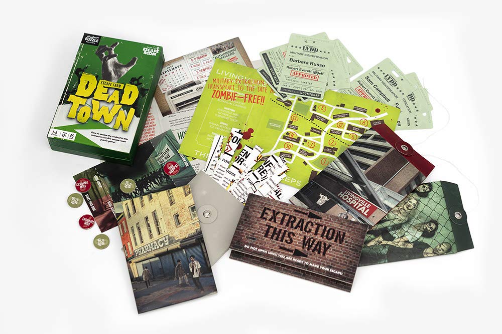 Escape From The Dead Town - Zombie Themed Escape Room Game - Multiplayer Brain-Teasing Game By Professor Puzzle.