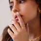 Pavoi Spinning Anxiety Ring (Beads, Yellow Gold, 6)