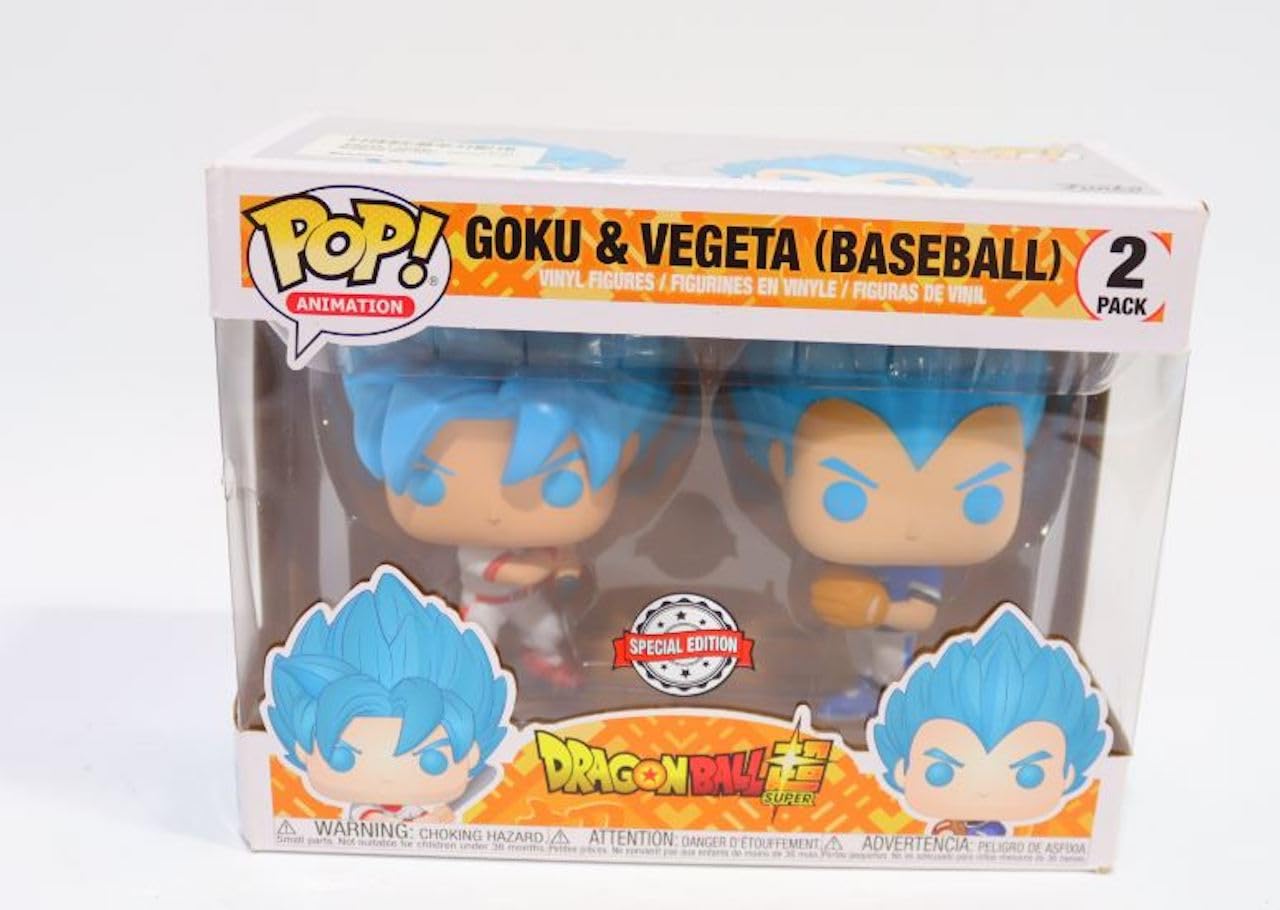 Funko Pop Animation: Dbs– Goku & Vegeta (Baseball) 2Pk (Exc)