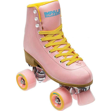 Impala Rollerskates Girl's Impala Quad Skate (Big Kid/mature-themed) Pink/Yellow 9 (US Men's 7  Women's 9) M