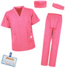 S3Xy-Fiv5 Kids Nurse Costume Doctor Costume Dentist Costume For Kids Play House Pretend Play Dress Up Party Pink 12-16 Yrs 170Cm