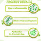 CAMIRUS 20Pcs St. Patrick's Day Shamrock, Irish Clover Green Bead Pendant, St. Patricks Day Metallic Shamrock Beaded for St. Pat