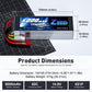 Zeee 4S Lipo Battery 6000mAh 60C 14.8V Soft Case Battery with Deans Plug Compatible with RC Plane Quadcopter Airplane Helicopter