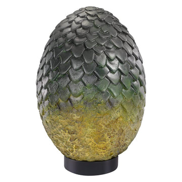 The Noble Collection Game of Thrones Rhaegal Egg - 8" Green Polyresin Model NN0029