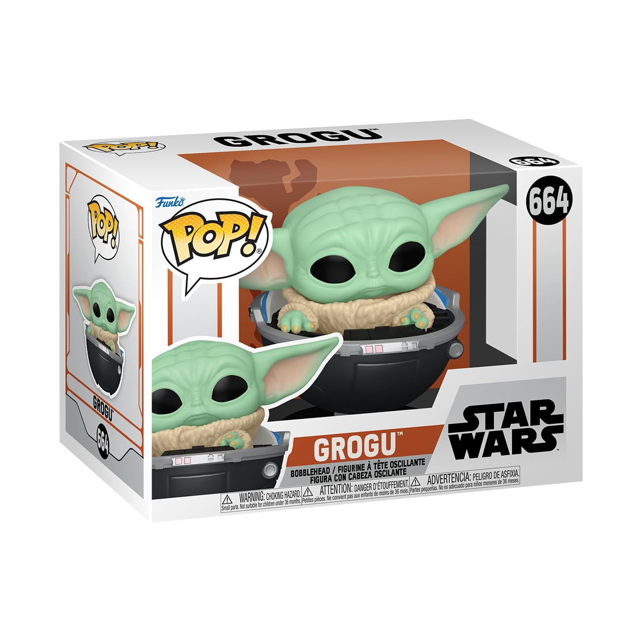 Funko Pop! Vinyl: Star Wars: The Mandalorian S9 - Grogu - The Child - Baby Yoda - Collectable Vinyl Figure - Gift Idea - Official Merchandise - Tv Fans