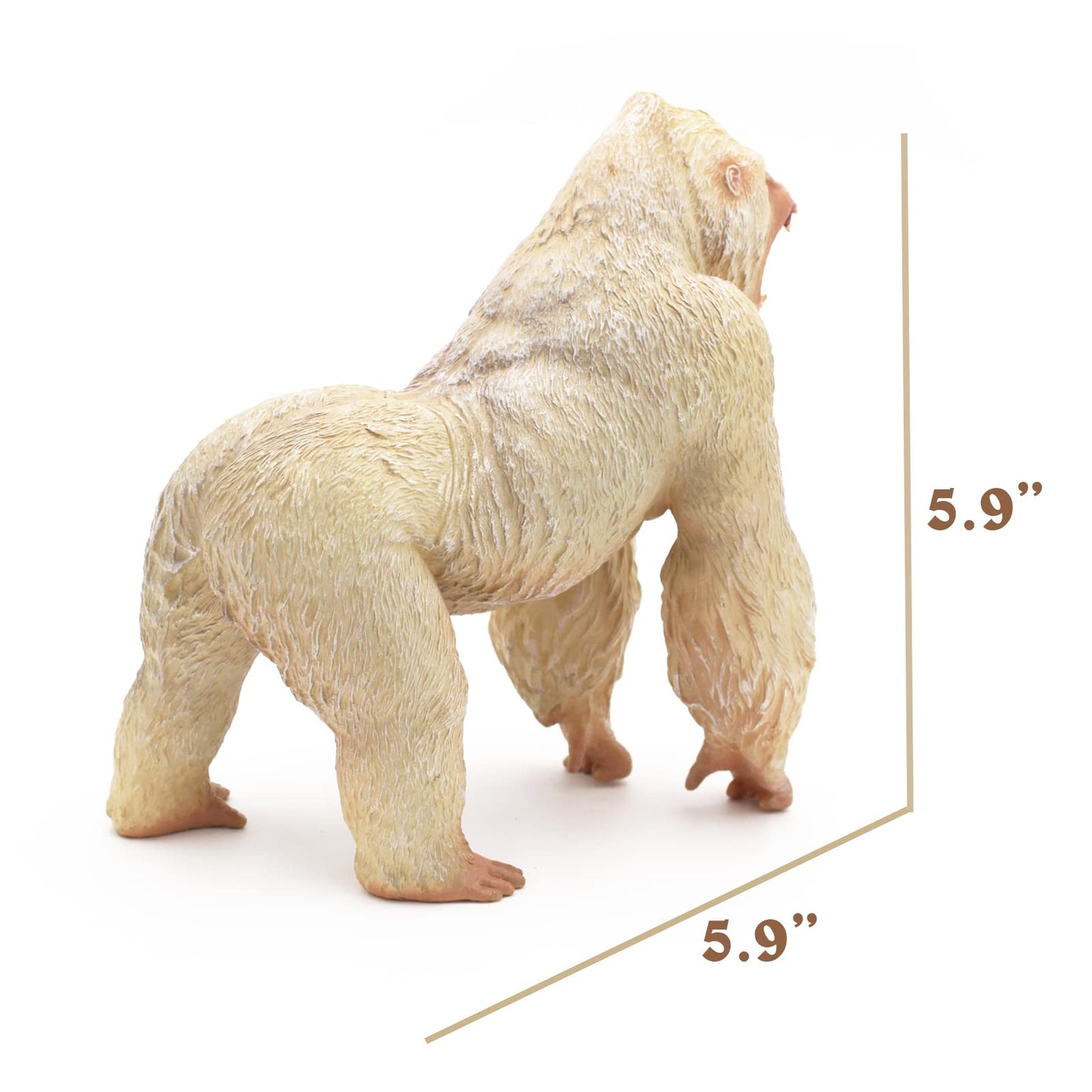 Higherbros Gorilla King Kong Toys Action Figure Rampage Gorilla Fight Mode Gorilla Ape Solid Wild Animal Figurines For Role Play